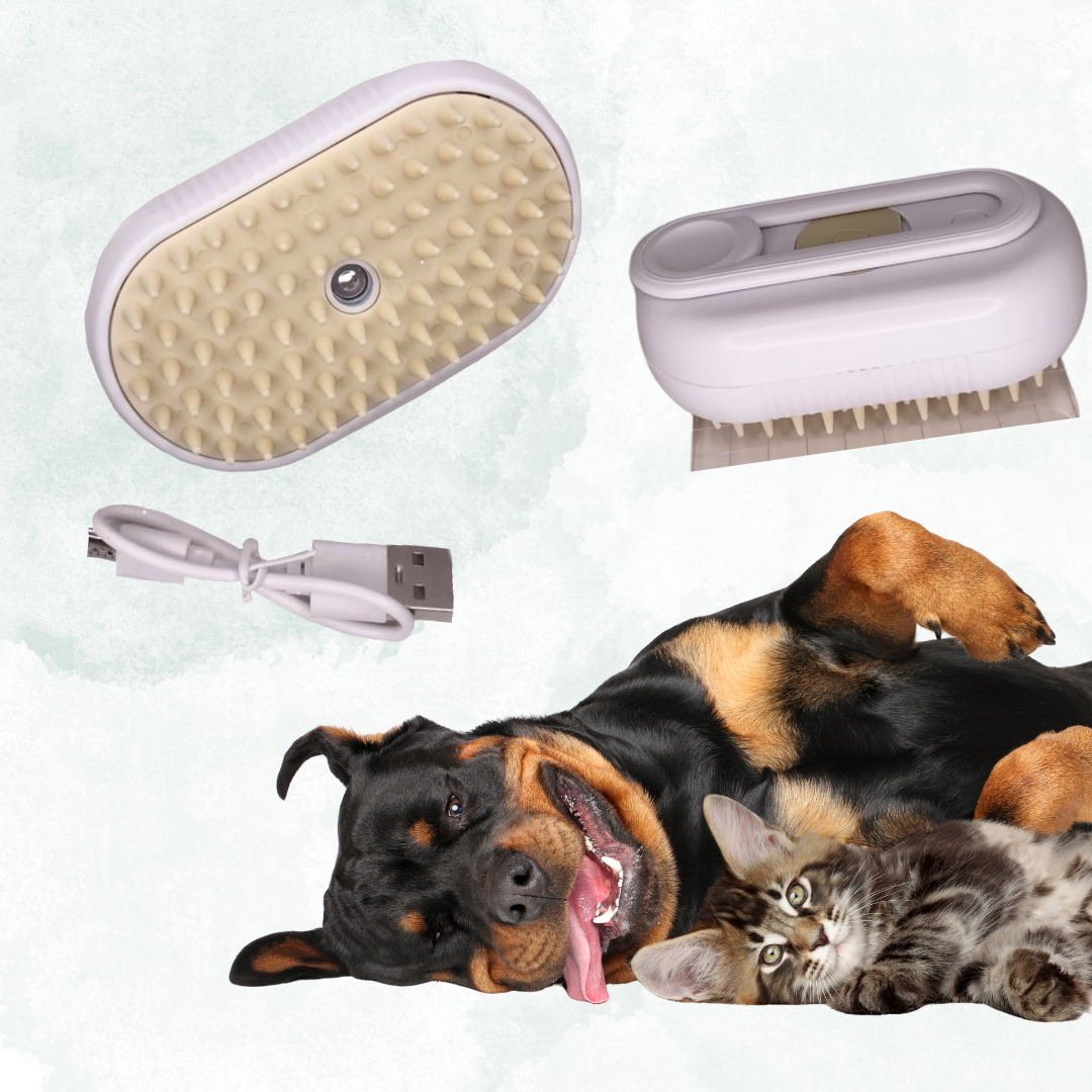 CEPILLO DE VAPOR RECARGABLE PARA MASCOTAS
